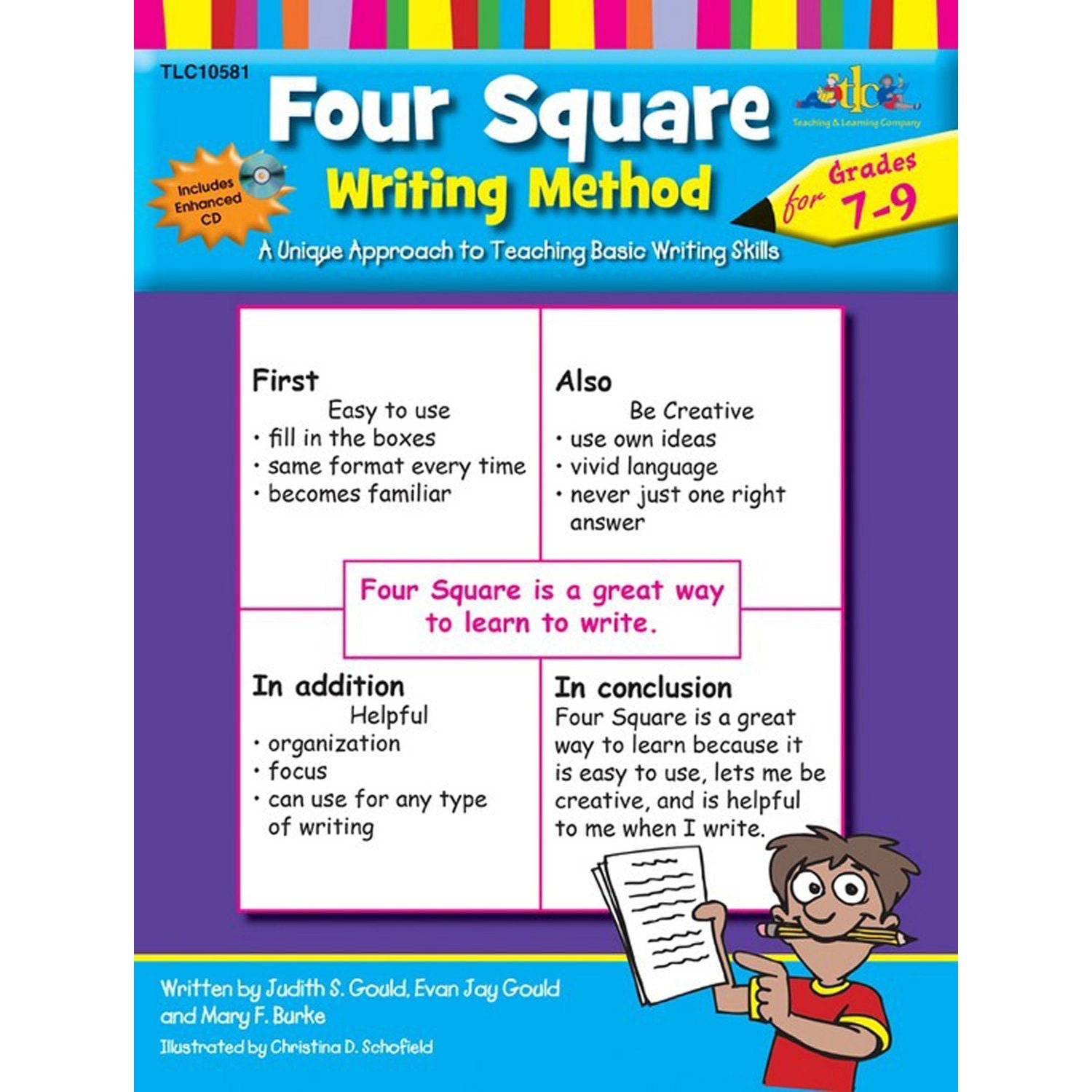 Four Square Writing Method Grades 79 w/ Enhanced CD,Used