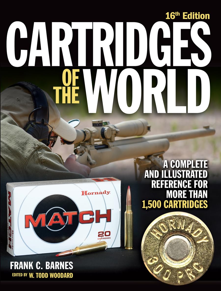 Cartridges of the World, 16th Edition: A Complete and Illustrated Reference for Over 1,500 Cartridges,New