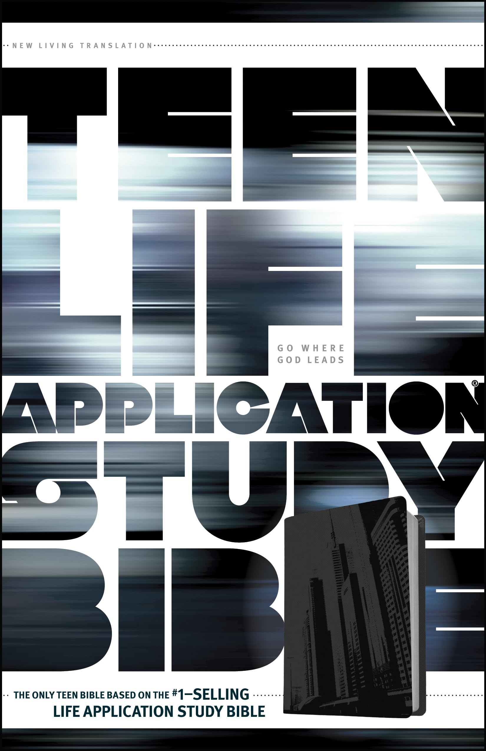 Tyndale NLT Teen Life Application Study Bible (LeatherLike, Steel), NLT Study Bible with Notes and Features, Full Text New Livin