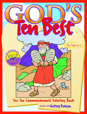God's Ten Best: The Ten Commandments Coloring Book (Coloring Books),Used