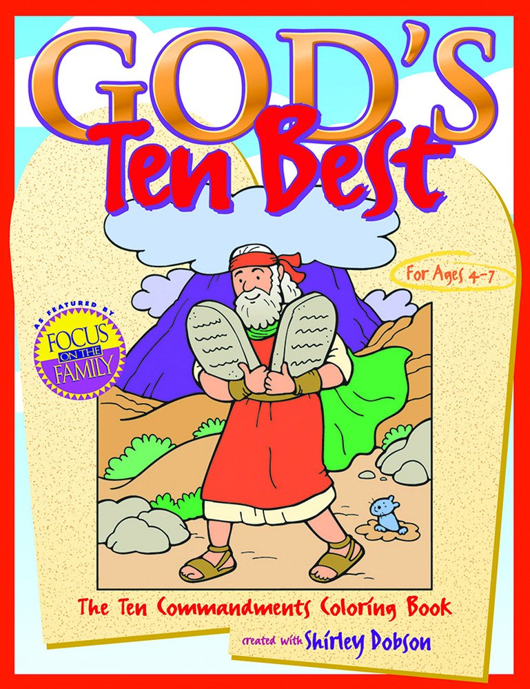 God's Ten Best: The Ten Commandments Coloring Book (Coloring Books),Used
