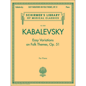 Easy Variations on Folk Themes, Op. 51: Schirmer Library of Classics Volume 2060 (Schirmer's Library of Musical Classics),Used