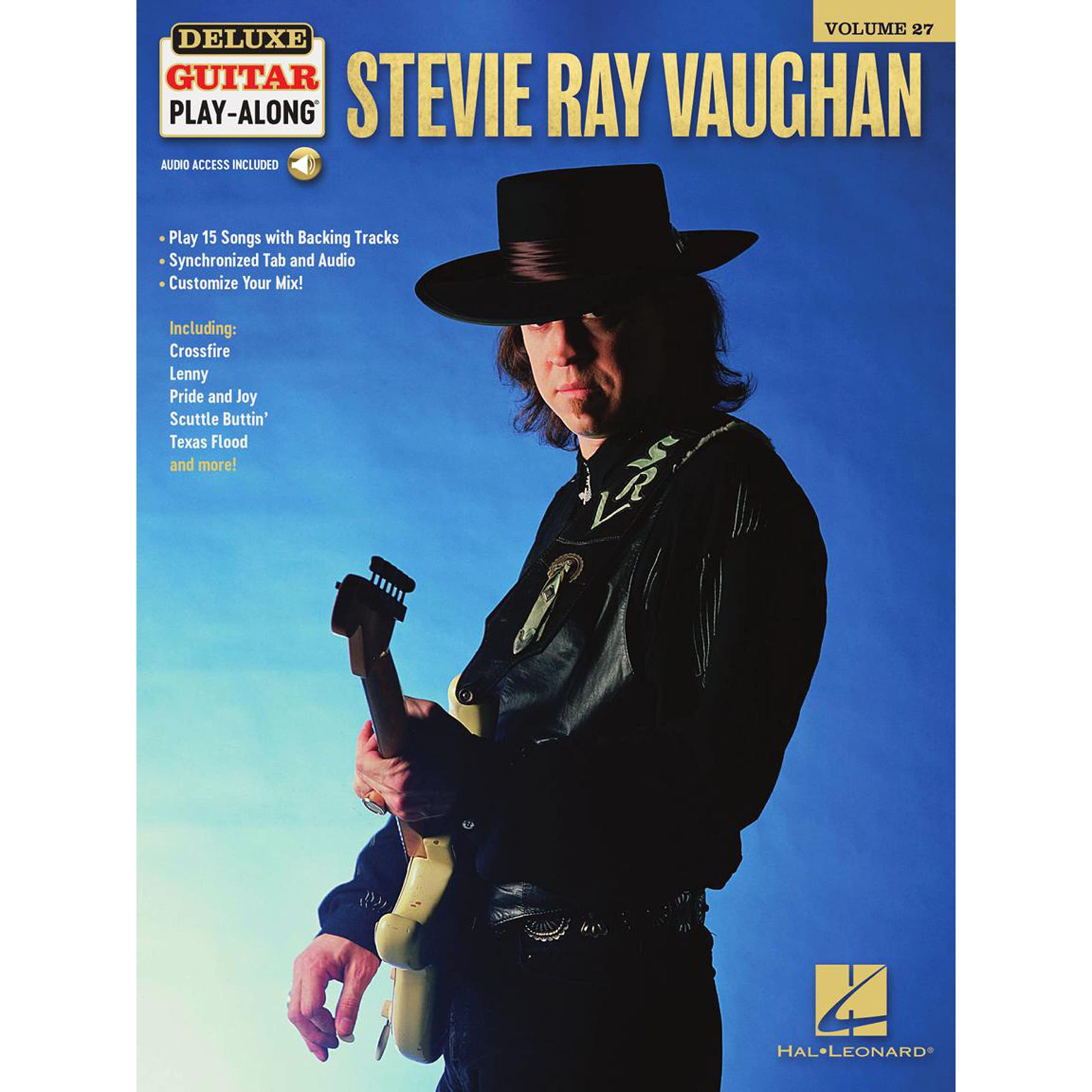Stevie Ray Vaughan  Deluxe Guitar PlayAlong Volume 27  Guitar Tablature Songbook with Online Audio  15 Blues and Rock Songs wi,New
