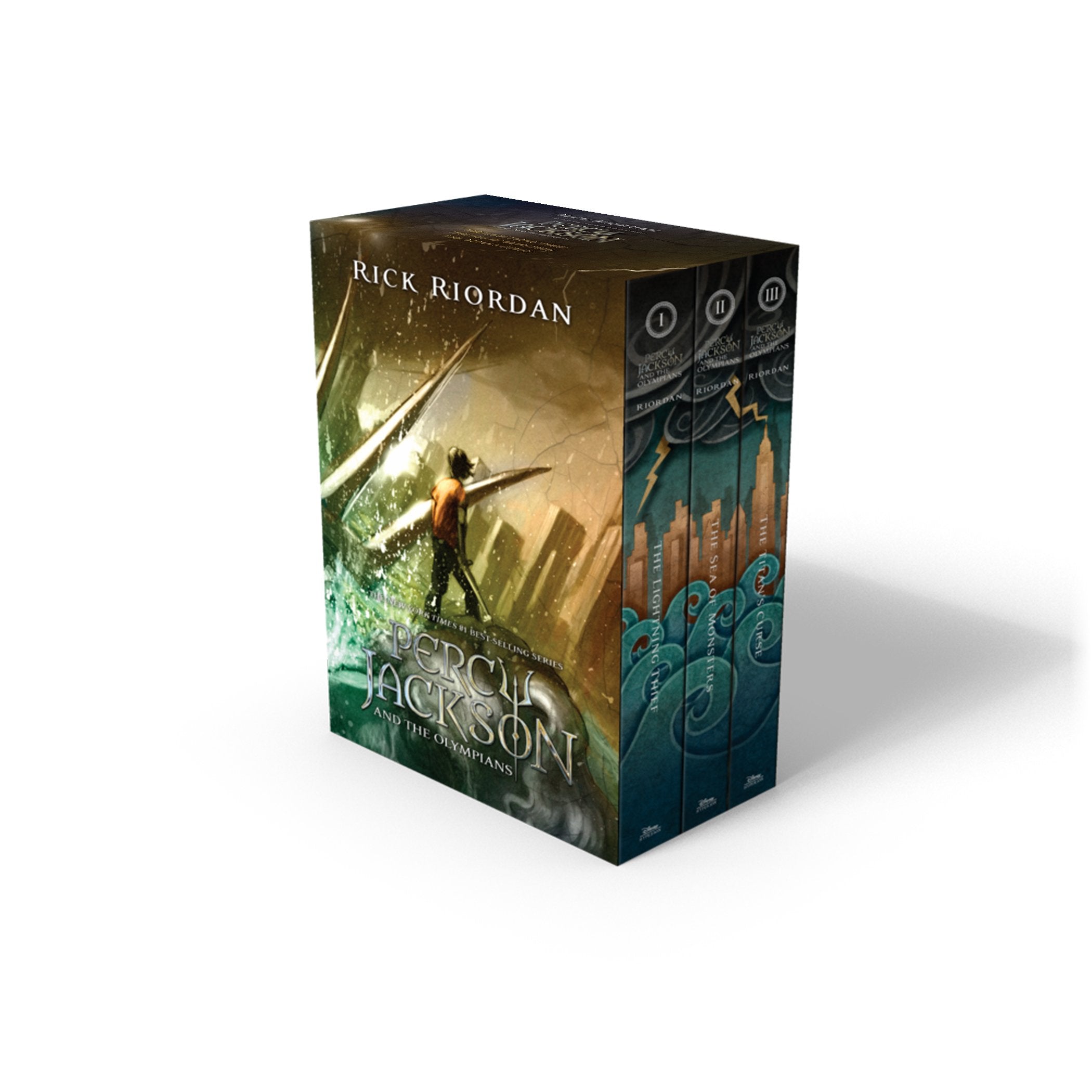 Percy Jackson and the Olympians 3 Book Paperback Boxed Set with new covers (Percy Jackson & the Olympians),Used