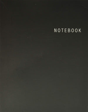 Notebook: Unlined Notebook  Large (8.5 X 11 Inches)  100 Pages  Black Cover