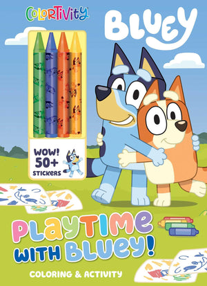 Bluey: Colortivity: Playtime With Bluey! (Coloring & Activity With Crayons),Used