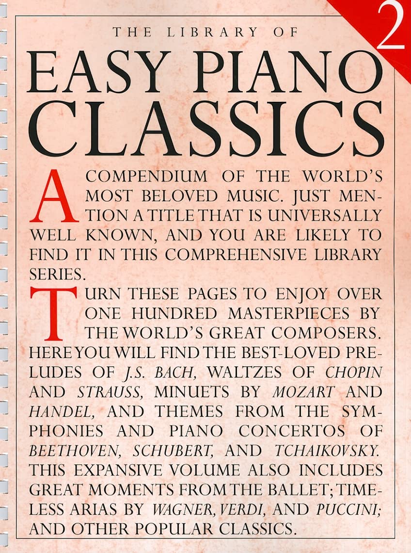 The Library Of Easy Piano Classics 2,New