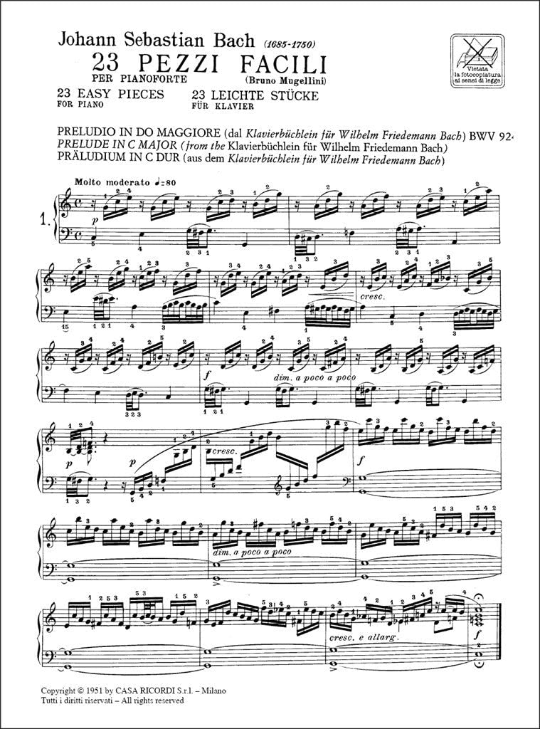 23 Easy Pieces: Piano Solo,New