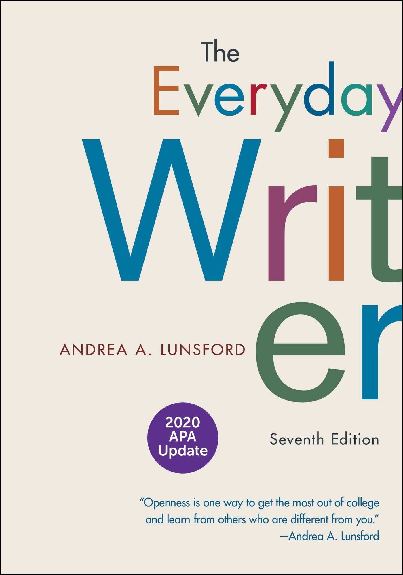 The Everyday Writer with 2020 APA Update,Used