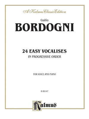 Twentyfour Easy Vocalises In Progressive Order (Kalmus Edition),Used