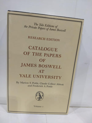Catalogue of the Papers of James Boswell at Yale University: Research Edition (3 Volume Set),Used
