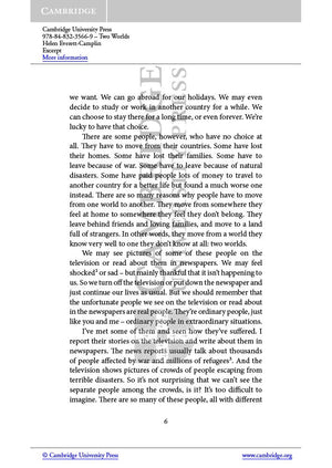 Two Worlds Level 4 Intermediate (Cambridge Experience Readers),New