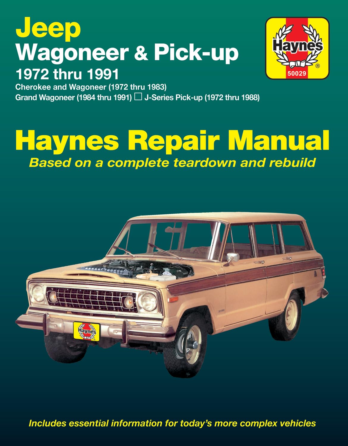 Jeep Wagoneer (7283), Grand Wagoneer (8491), Cherokee (7283) & JSeries Pickups (7288) Haynes Repair Manual (Does not inclu,Used
