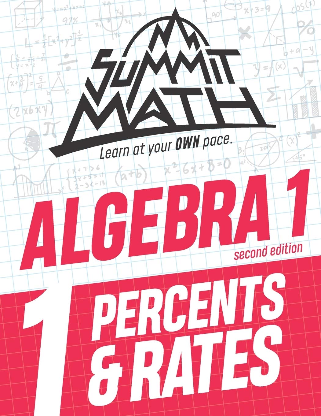 Summit Math Algebra 1 Book 1: Percents & Rates (Guided Discovery Algebra 1 Series  2nd Edition),Used