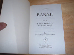 Babaji, Vol. 2: Lahiri Mahasay: The Polestar of Kriya,Used