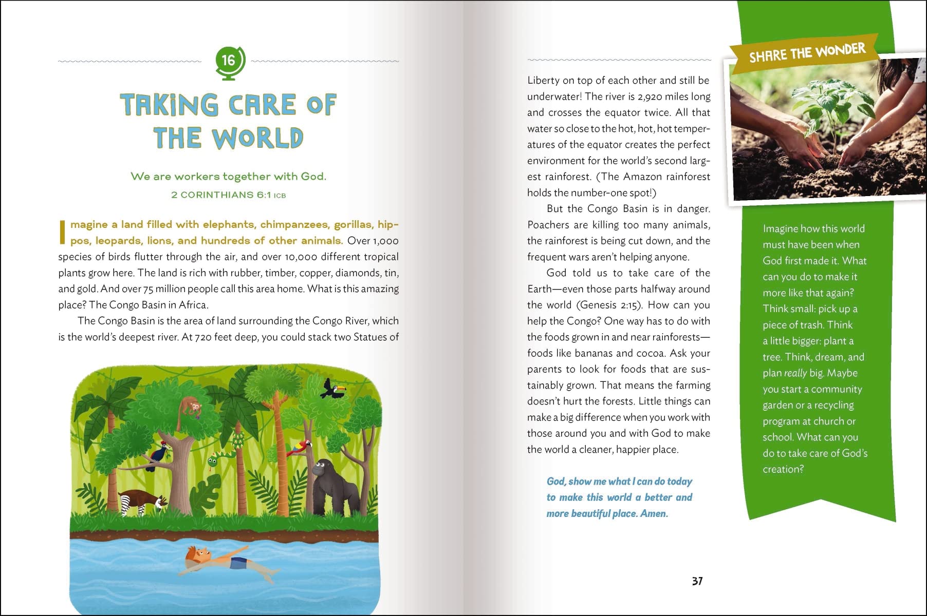 The Wonder of Creation: 100 More Devotions About God and Science (Indescribable Kids),Used