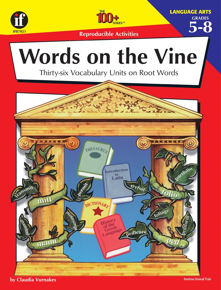 Instructional Fair Words on the Vine Activity Book, Grades 5 to 8 (The 100+ Series),Used