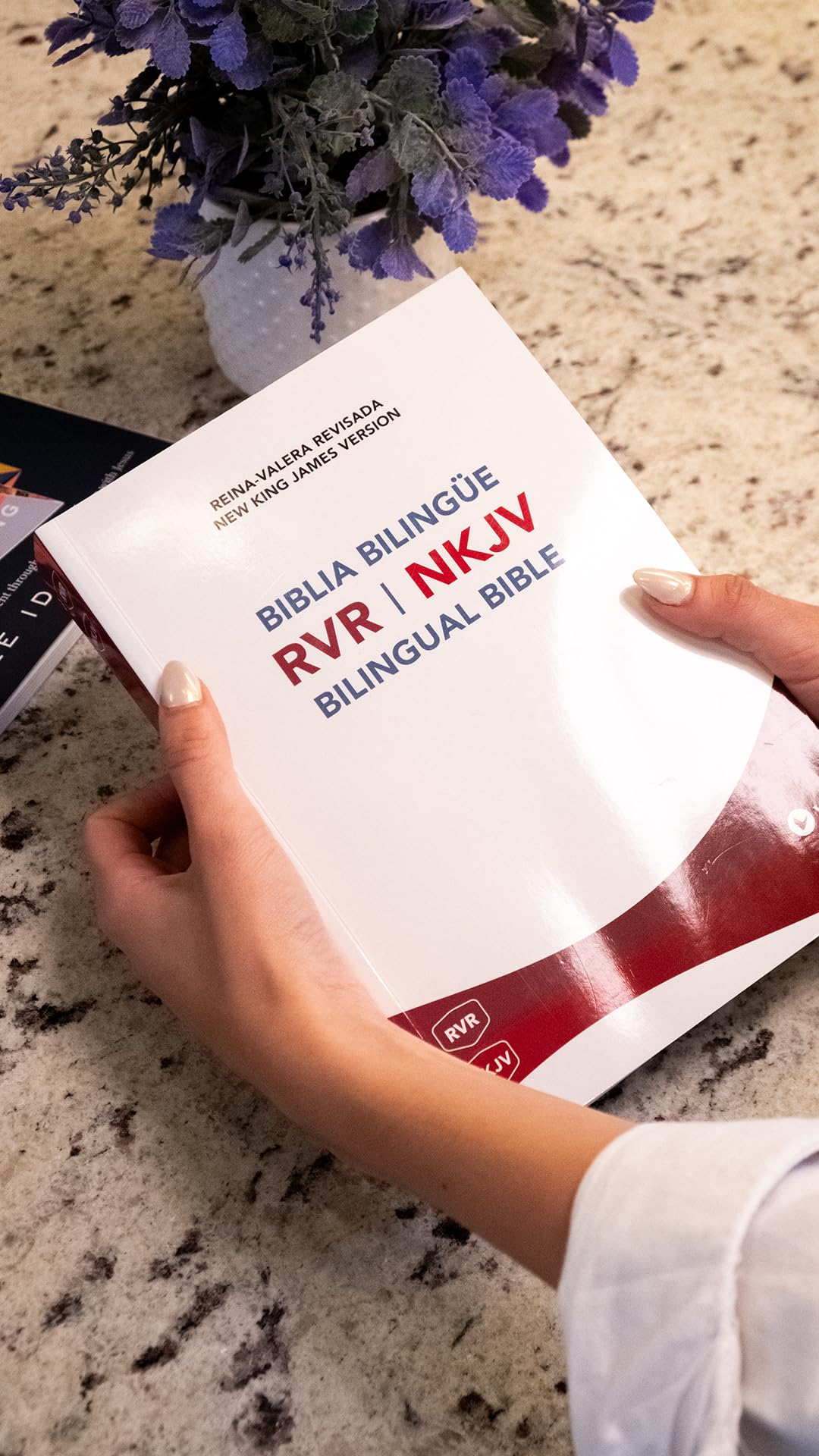 NKJV/RVR, Bilingual Bible, Softcover / NKJV/RVR Biblia Bilinge, Tapa Rstica (Spanish Edition),Used