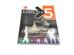 5 Steps to a 5 AP English Literature 2016 (5 Steps to a 5 on the Advanced Placement Examinations Series),Used