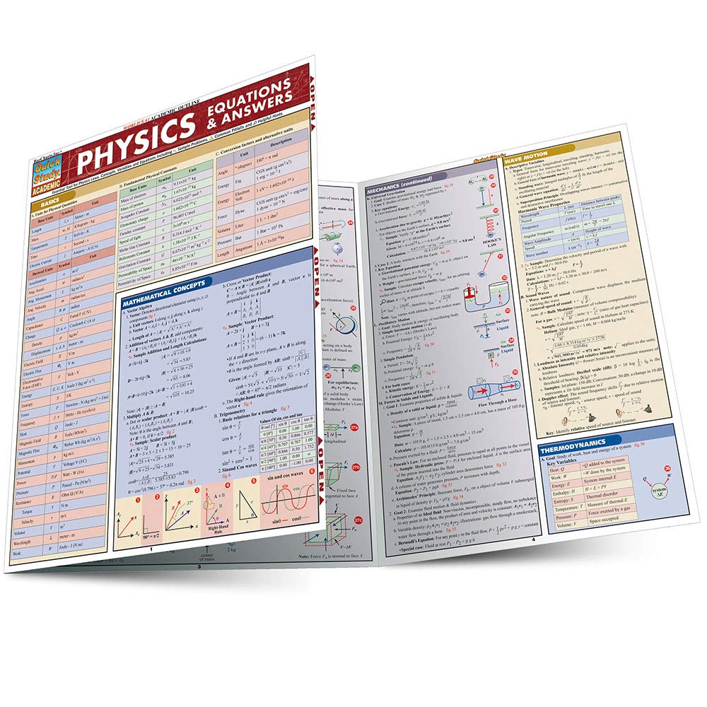 Physics Equations & Answers (Quick Study Academic),New