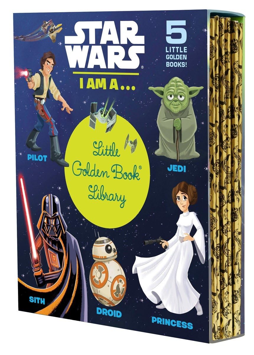 Star Wars: I Am a...Little Golden Book Library  5 Little Golden Books: I Am a Pilot; I Am a Jedi; I Am a Sith; I Am a Droid; I,Used