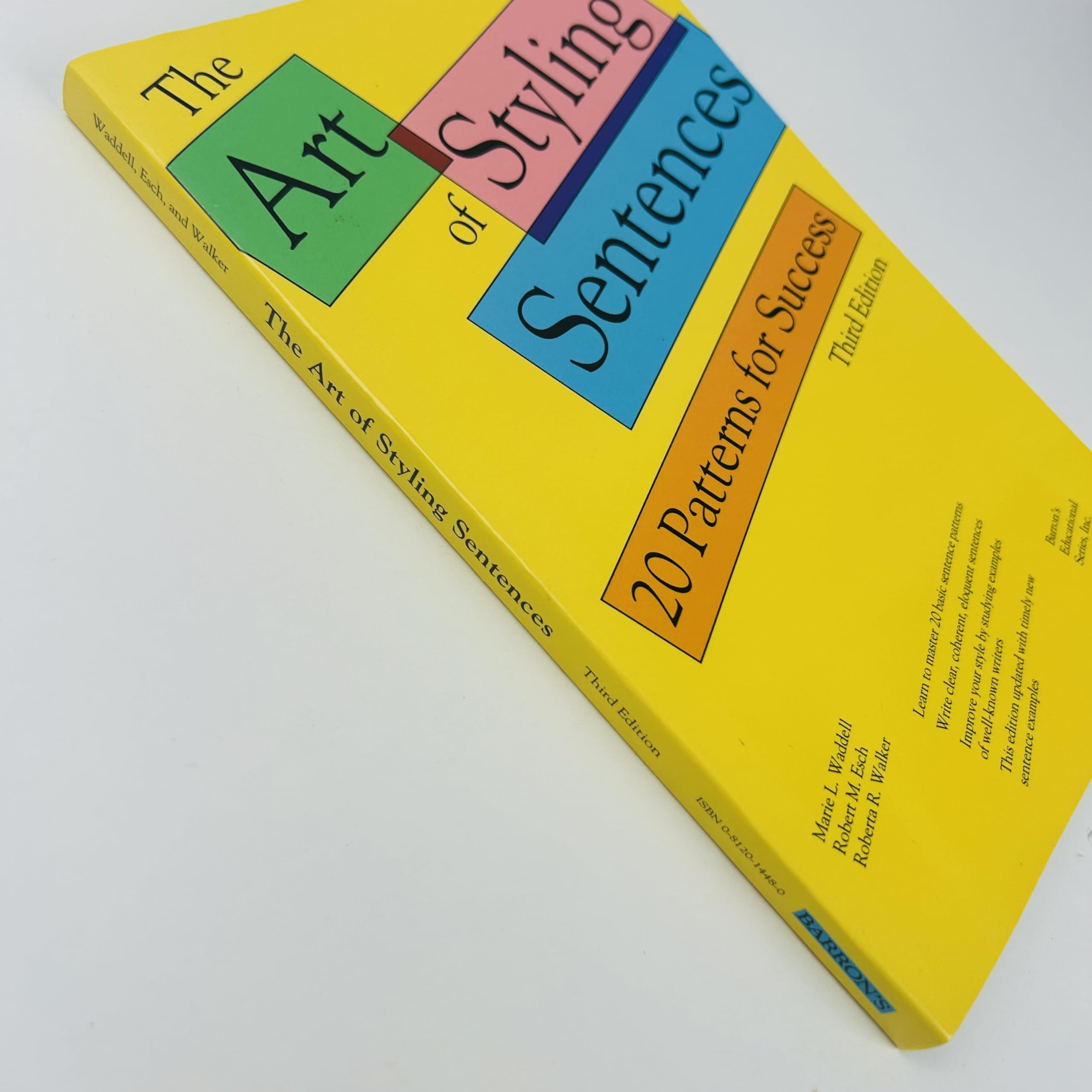 The Art of Styling Sentences: 20 Patterns for Success,Used