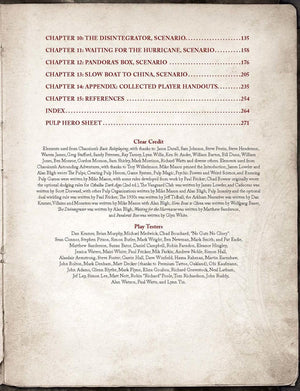 Pulp Cthulhu (Call of Cthulhu Roleplaying),New