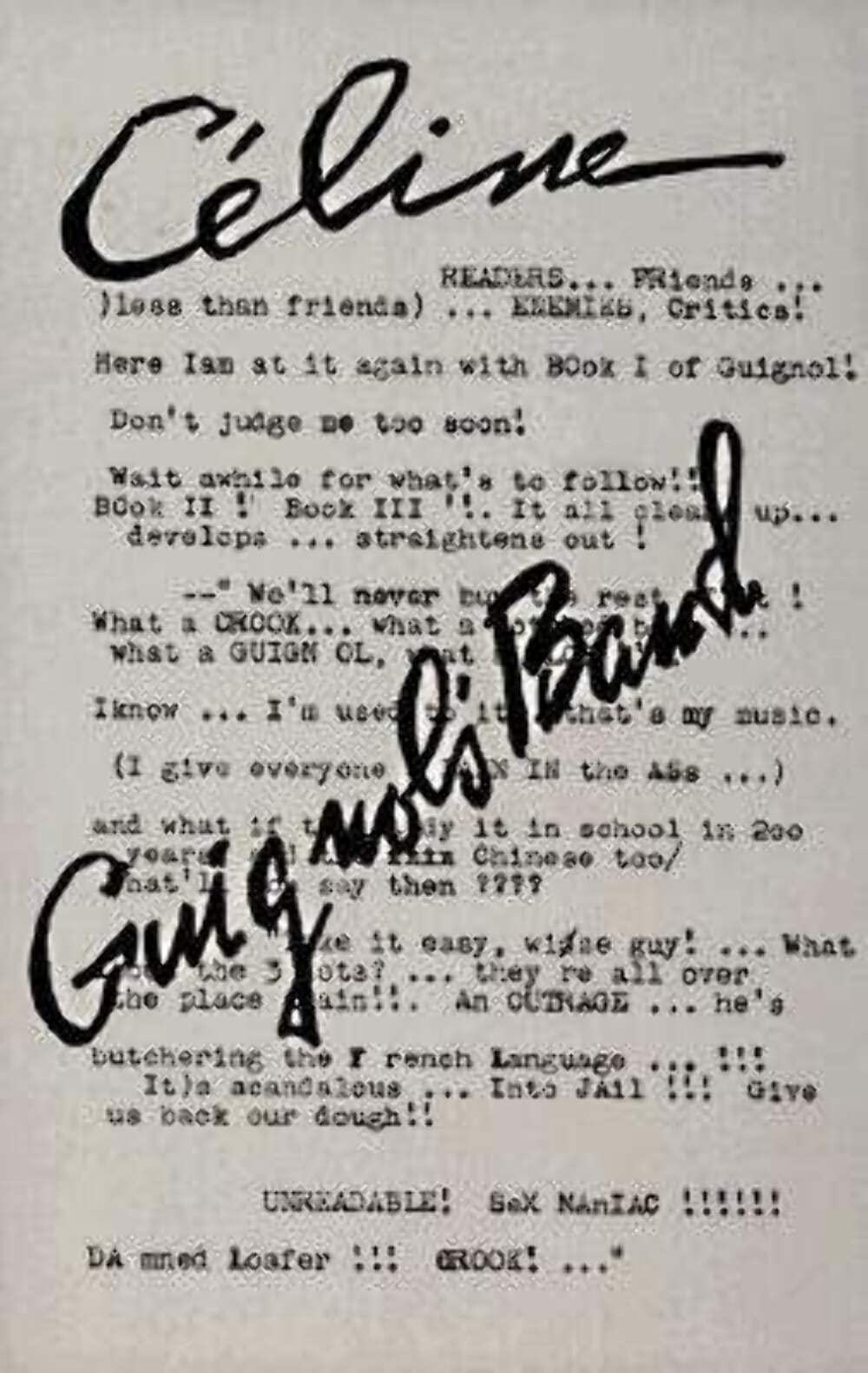 Guignol'S Band: Novel,New