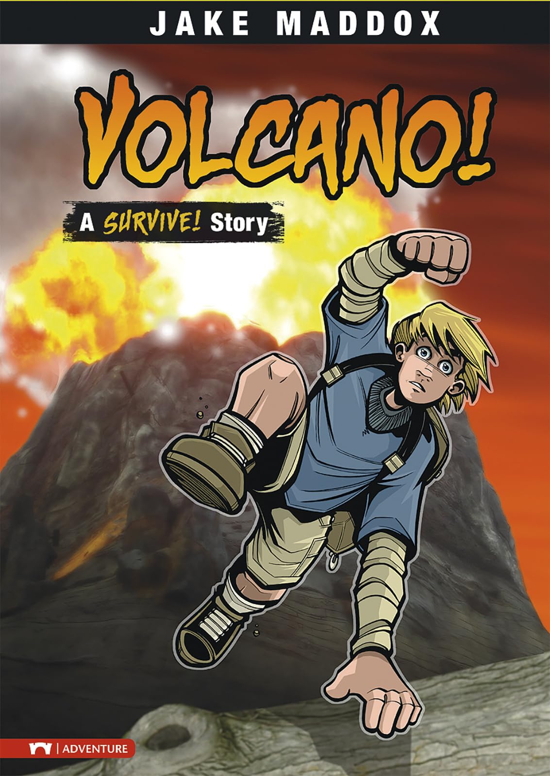 Volcano!: A Survive! Story (Jake Maddox Sports Stories),Used