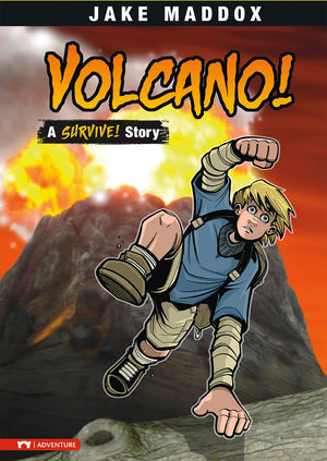 Volcano!: A Survive! Story (Jake Maddox Sports Stories),Used