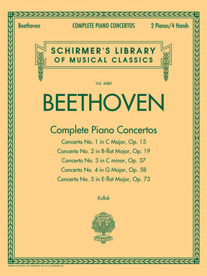 Beethoven  Complete Piano Concertos: Schirmer Library of Classics Volume 4480 Two Pianos, Four Hands (Schirmer's Library of Mus,New