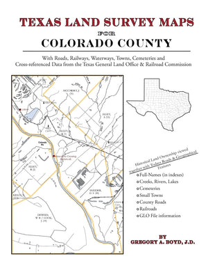 Texas Land Survey Maps for Colorado County,Used