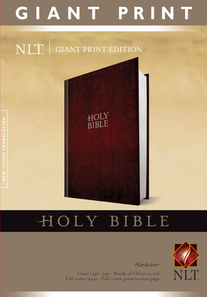 Holy Bible, Giant Print NLT (Hardcover, Red Letter),Used