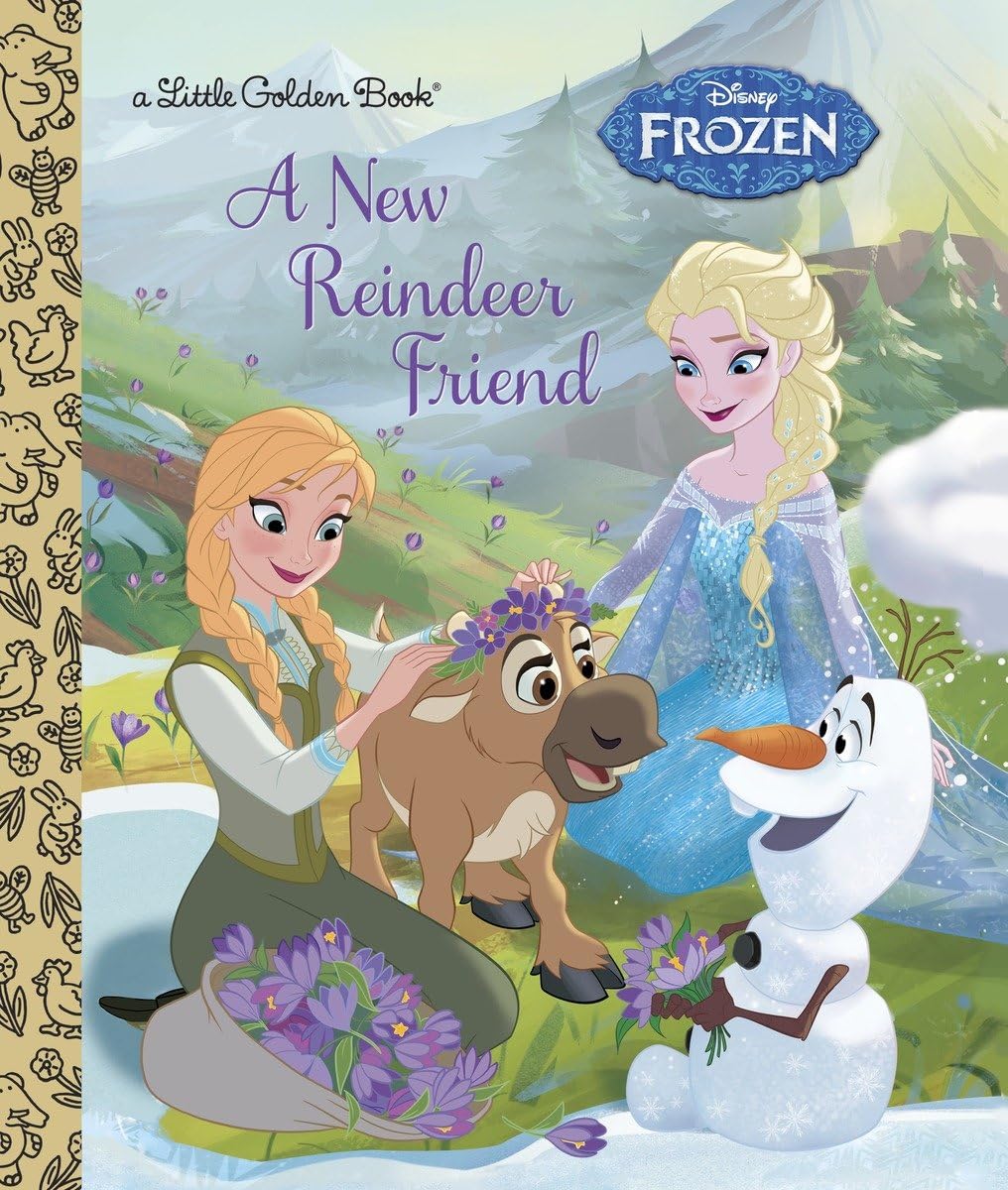 A New Reindeer Friend (Disney Frozen) (Little Golden Book),New