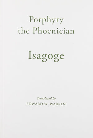 Isagoge (Mediaeval Sources In Translation)