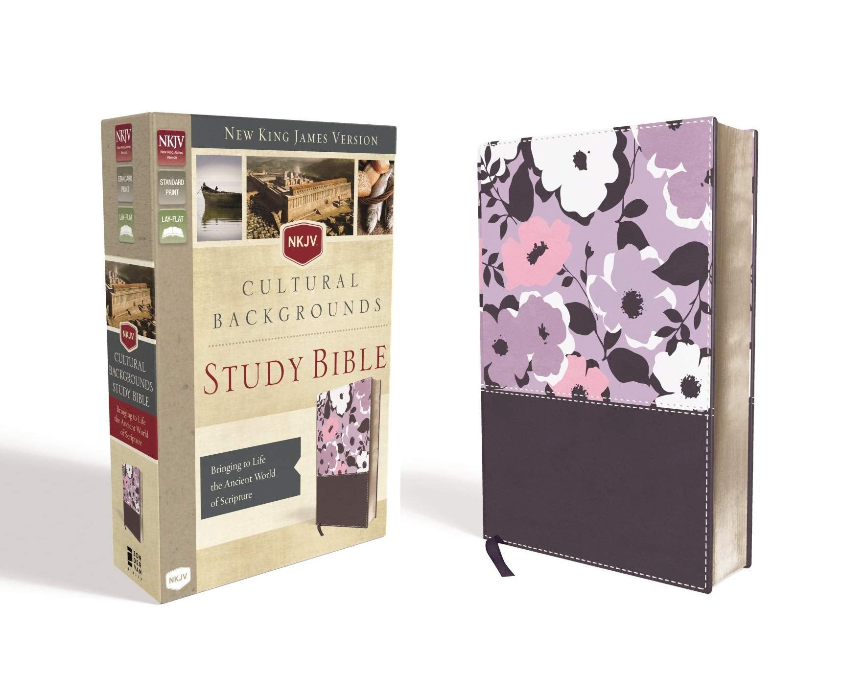 Nkjv, Cultural Backgrounds Study Bible, Leathersoft, Purple, Red Letter Edition: Bringing To Life The Ancient World Of Scripture,New