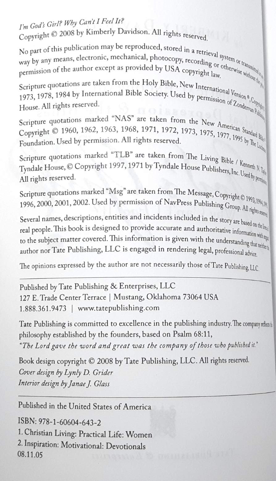 I'm God's Girl? Why Can't I Feel It?,Used