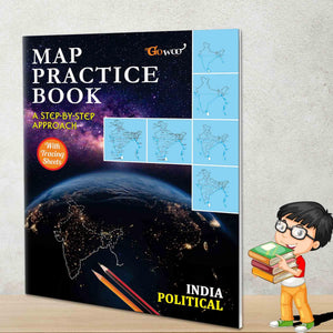 India Political - Map Practice Book | Discover India: Political Map Practice Guide