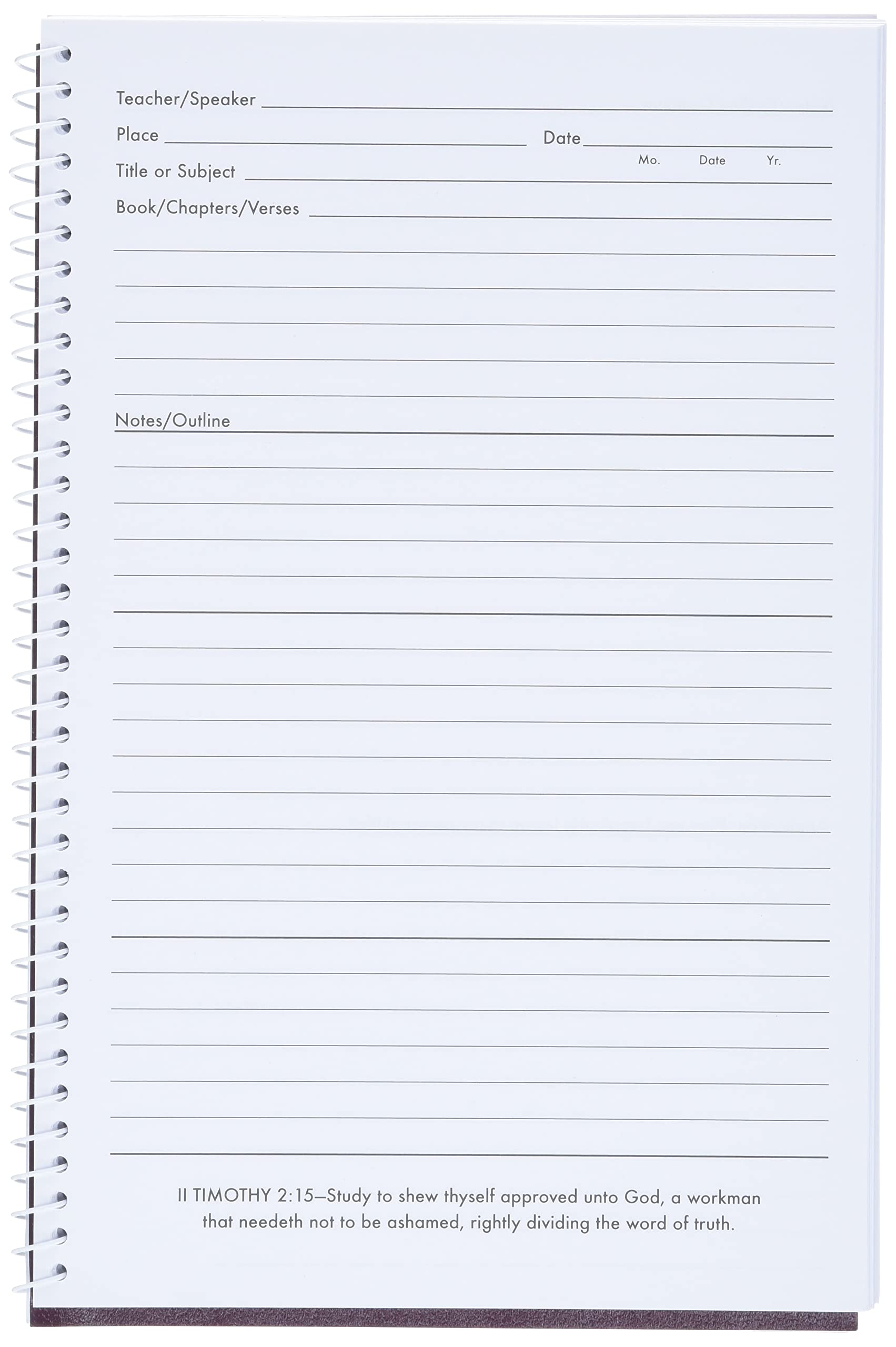 Bible Study Organizer & Notebook,New