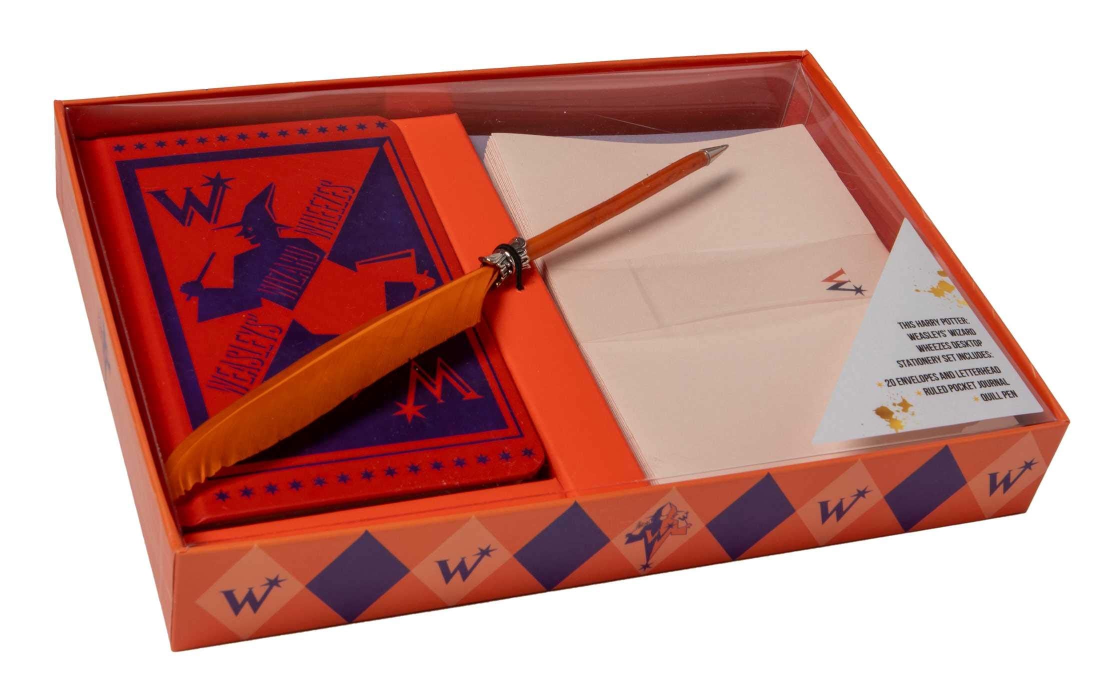 Harry Potter: Weasleys' Wizard Wheezes Desktop Stationery Set (With Pen),Used