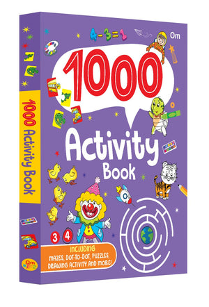 1000 Activity Book For Kids: Childrens Early Learning | Interactive And Fun | Skill Development | Puzzle Solving | Creativity ; 3+ Ages