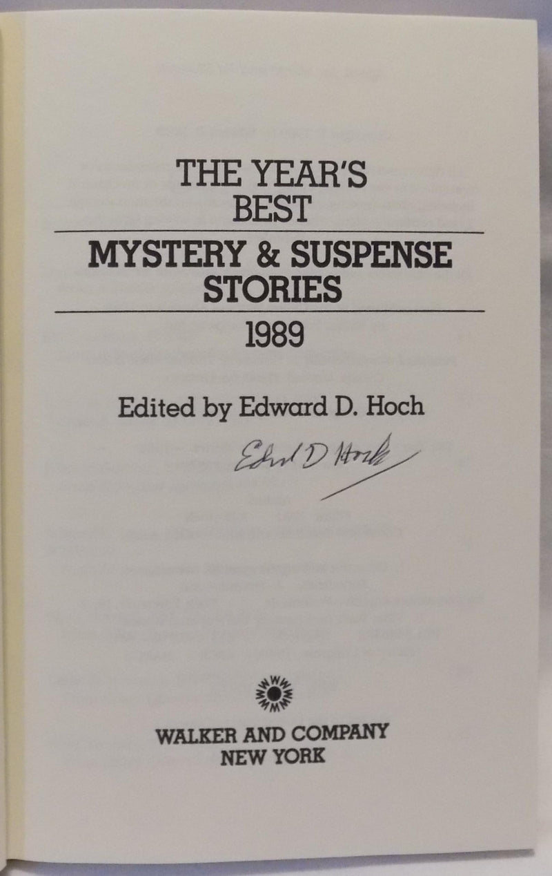 Year's Best Mystery and Suspense Stories, 1989 (Year's Best Mystery & Suspense Stories),Used