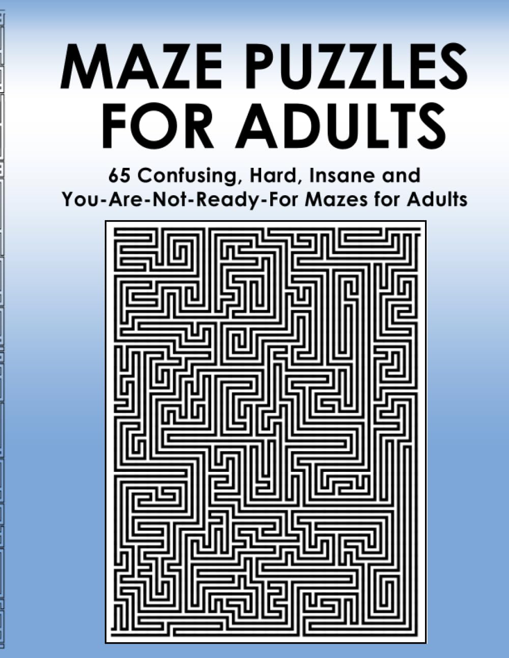 Maze Puzzles for Adults: 65 Confusing, Hard, Insane and YouAreNotReadyFor Puzzles for Adults and Outstanding Teens (Maze Boo,Used