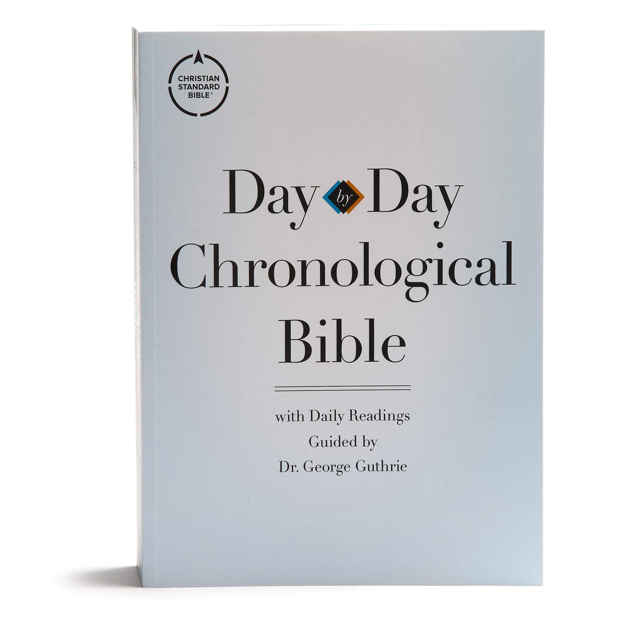 CSB DaybyDay Chronological Bible, TradePaper, Black Letter, 365 Day, One Year, Reading Plan, SingleColumn, EasytoRead Bible,Used