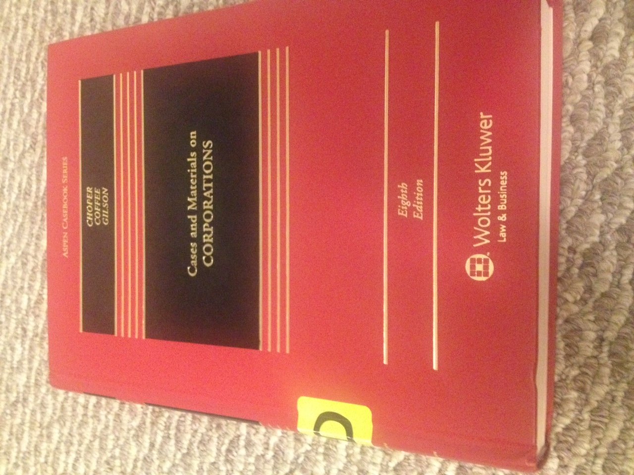 Cases And Materials On Corporations, 8Th Edition