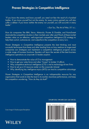 Proven Strategies in Competitive Intelligence: Lessons from the Trenches,Used