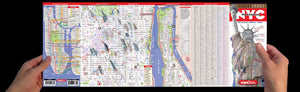 StreetSmart NYC Map Midtown Edition by Van DamLaminated pocket city street map of Manhattan w/ all attractions, museums, sights,Used