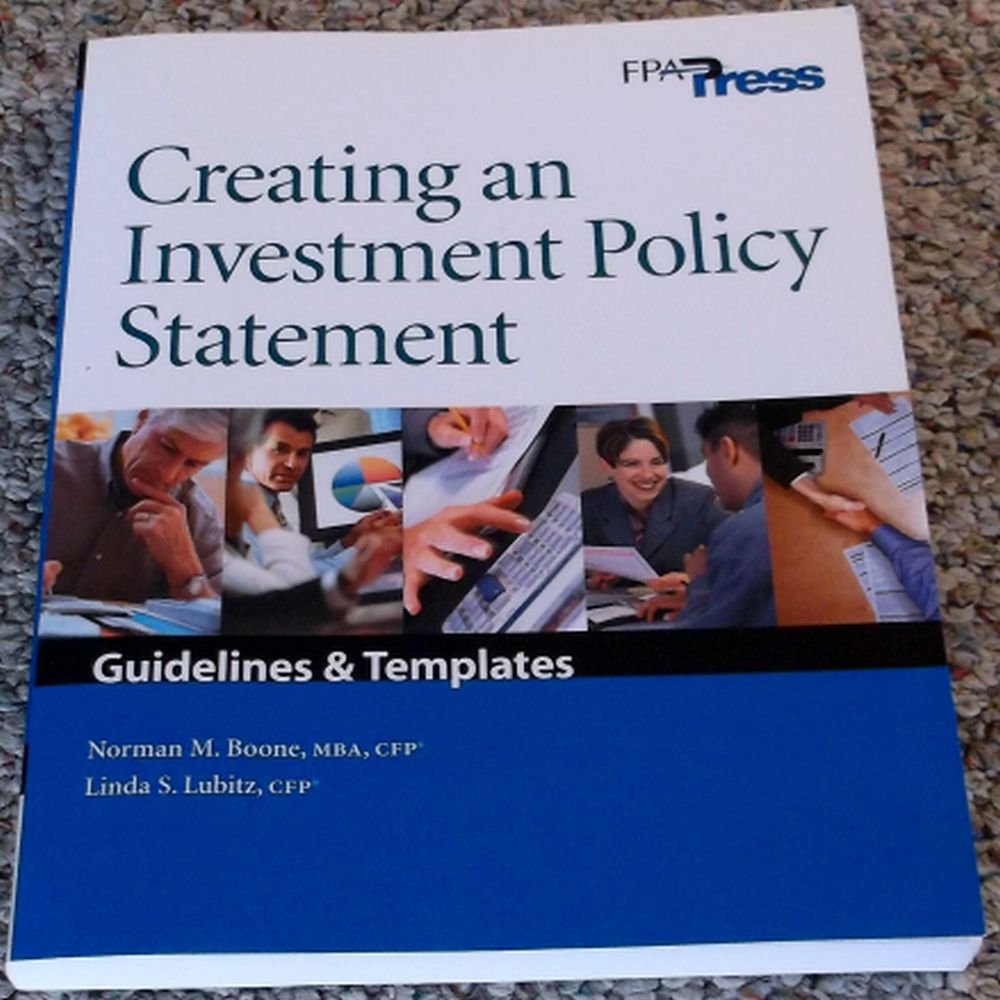 Creating an Investment Policy Statement,Used