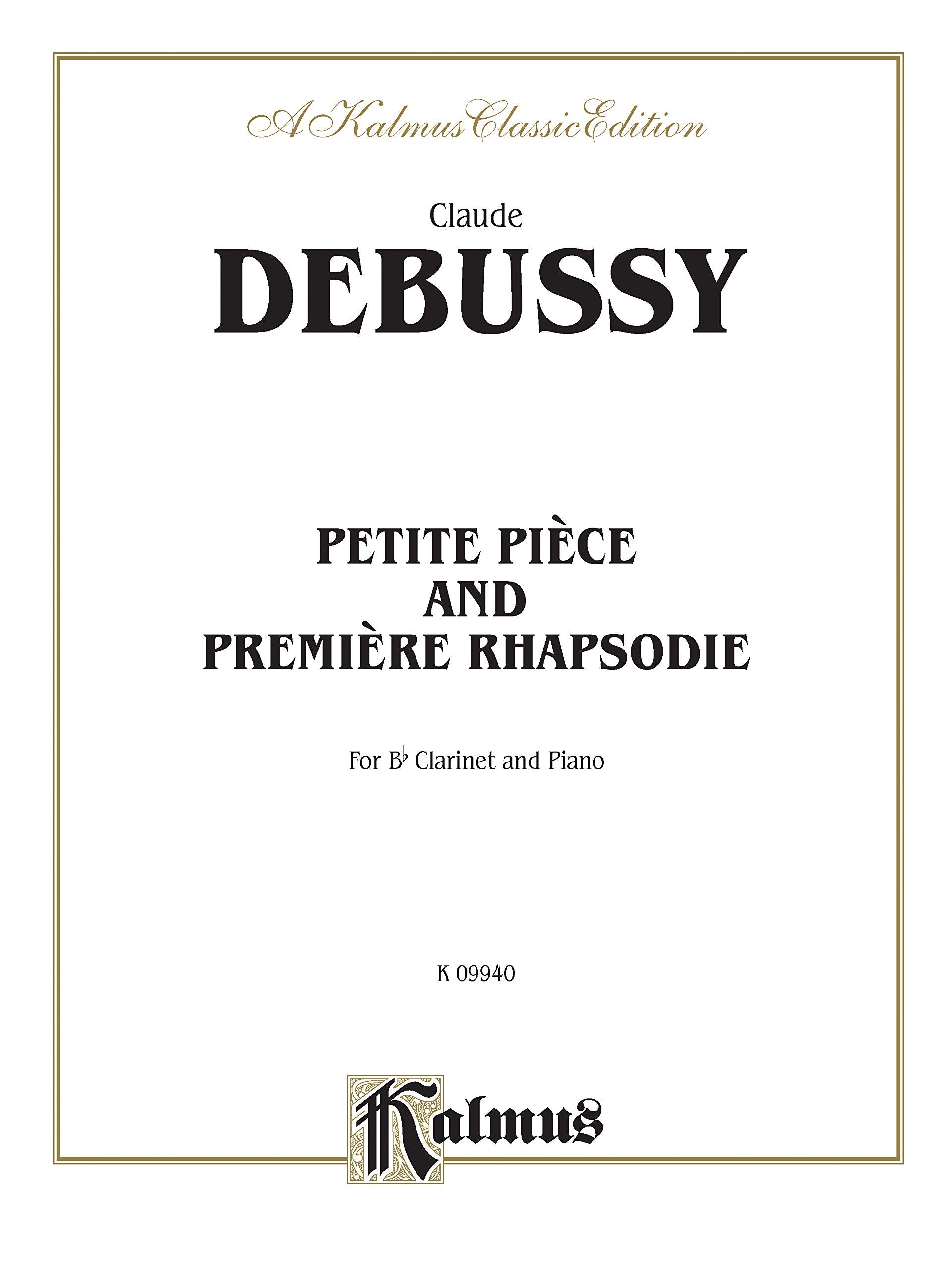 Petite Piece and Premiere Rhapsodie: Part(s) (Kalmus Edition),Used