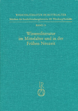 Wissensliteratur im Mittelalter und in der Fruhen Neuzeit: Bedingungen, Typen, Publikum, Sprache (German Edition),Used